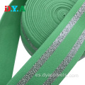 Nylon Glitter Silver Lurex elástica para vestidos para vestidos